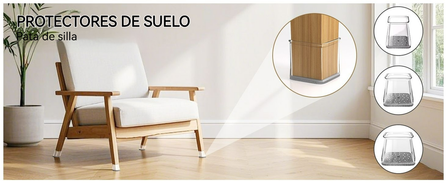 Protectores de Silicona para Muebles y Pisos Delicados