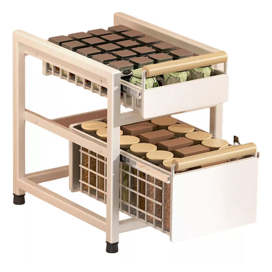 Gabinete Organizador Blanco de Doble Nivel