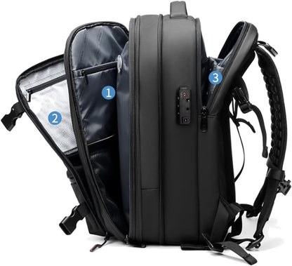 Mochila Expansible con Seguridad Antirrobo