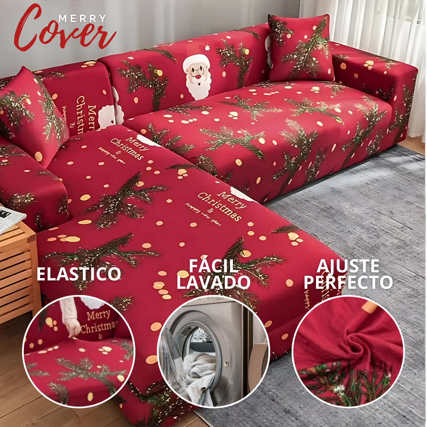 MerryCover: Funda de sofá navideña