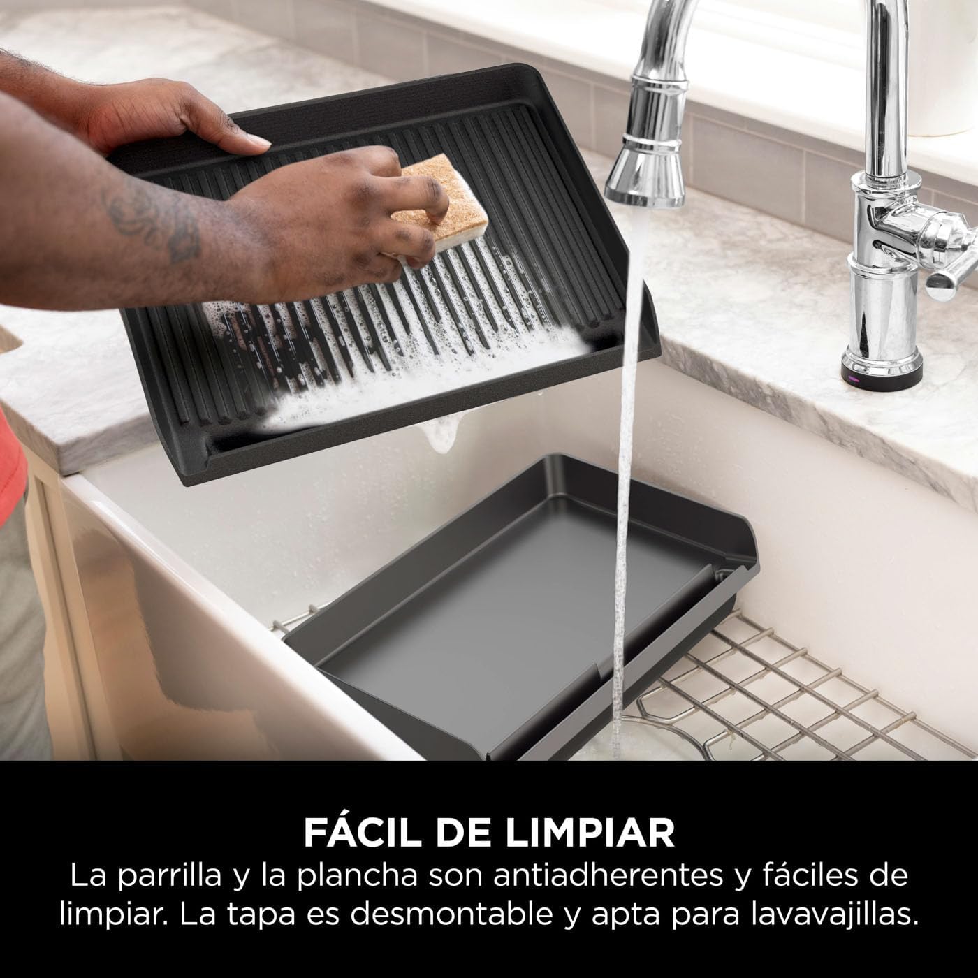 Parrilla y plancha de interior eléctrica