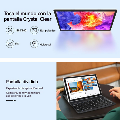 Tablet Android 14 de 10.1" – Octa-Core + Kit Completo