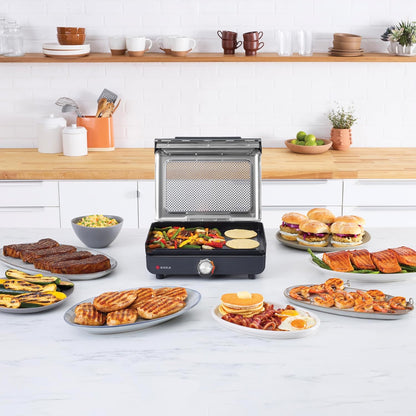 Parrilla y plancha de interior eléctrica