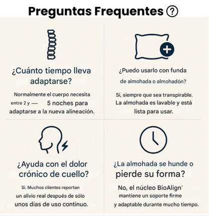 Almohada ergonómica viscoelástica