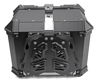 Maletero de moto de aluminio con parrilla