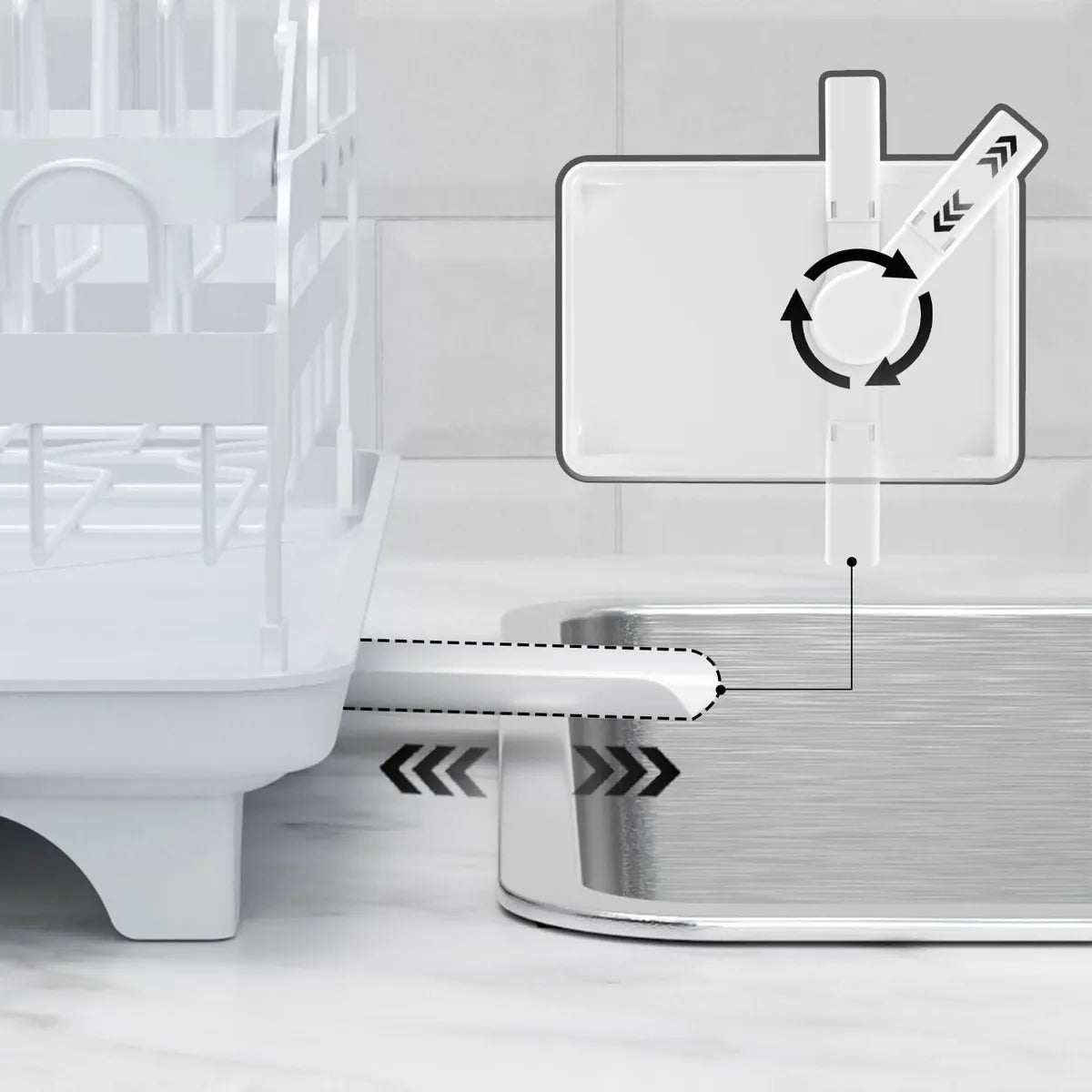 Rejilla de Secado de Platos  Doble Piso