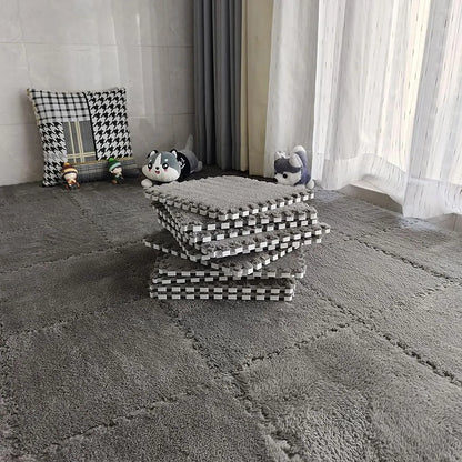 Pack 12 Alfombras Encastrables Shaggy EVA Foam