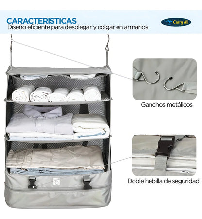 Organizador de Maleta Plegable y Colgante