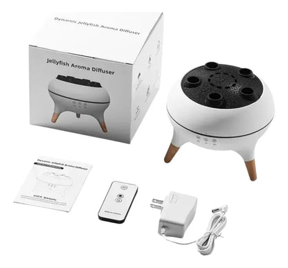 Humidificador LED con Aromaterapia y Movimiento Hipnótico