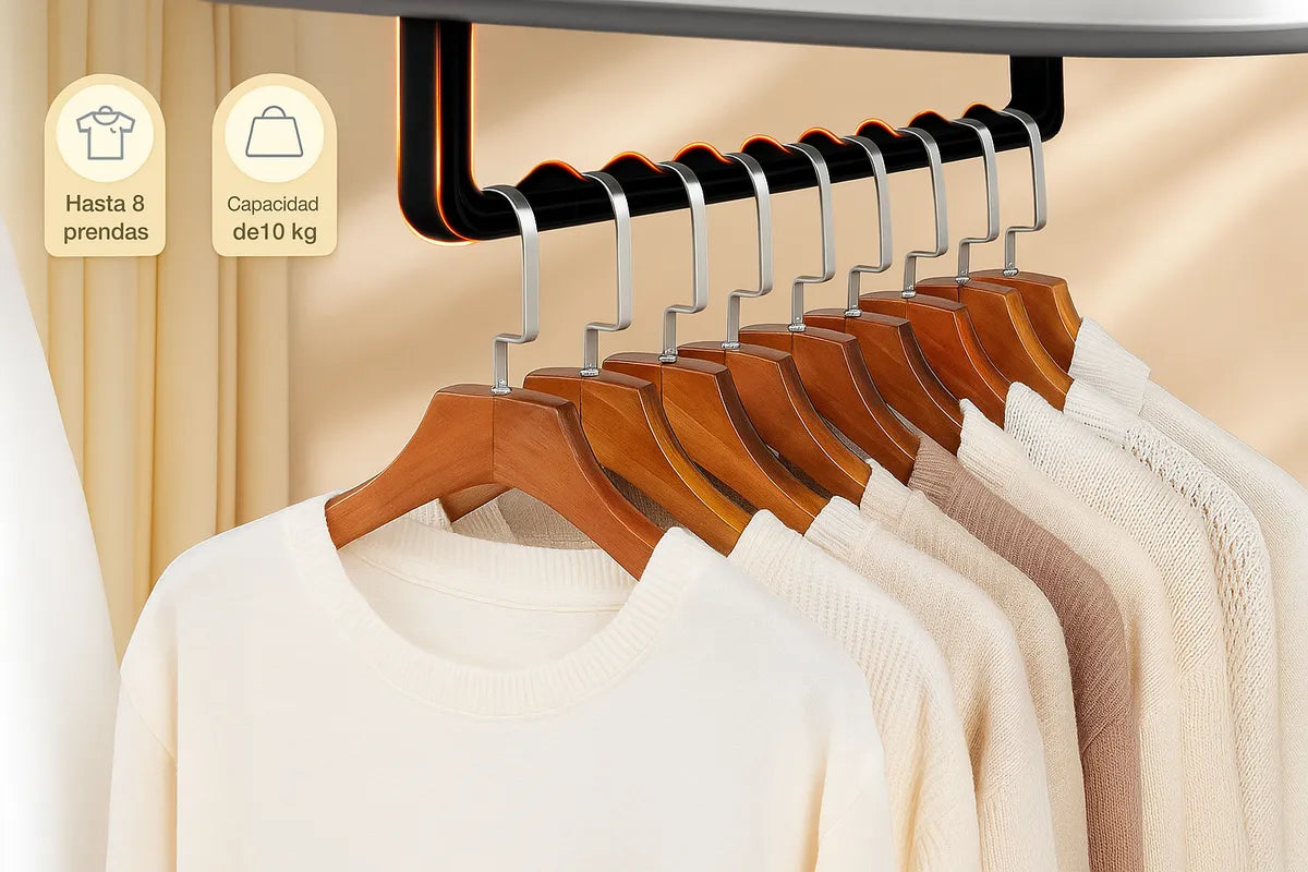 Secarropa Eléctrico Colgante, Portátil y Plegable