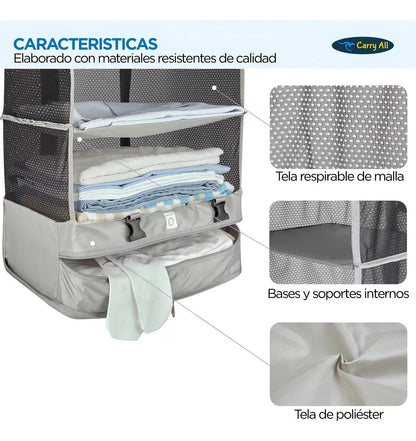 Organizador de Maleta Plegable y Colgante