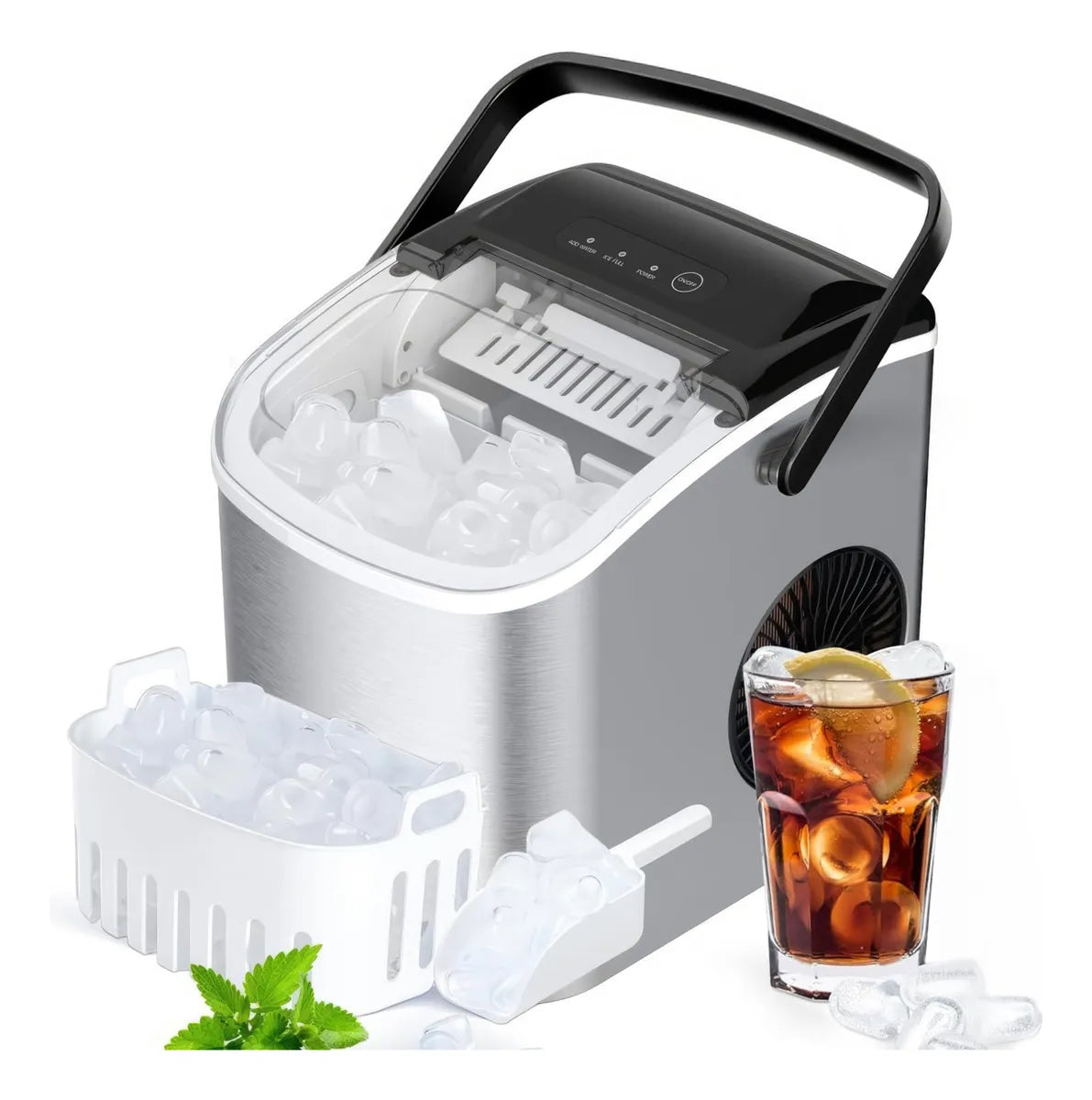 Máquina de Hielo Portátil – Encimera Compacta