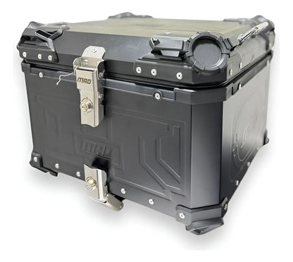 Maletero de moto de aluminio con parrilla