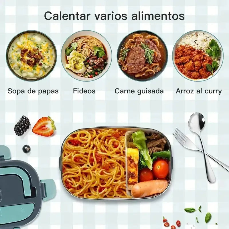 Lonchera Eléctrica Portátil con Calentador Integrado
