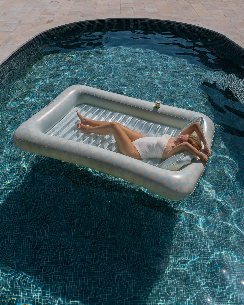 Flotador tanning pool aguamarina