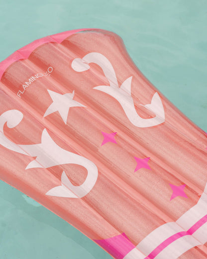 Flotador bota cowboy rosa