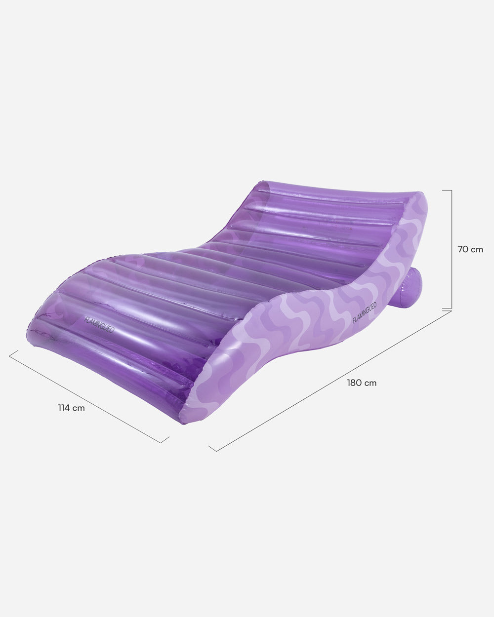 Flotador tumbona morada