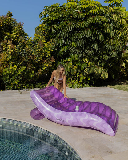 Flotador tumbona morada