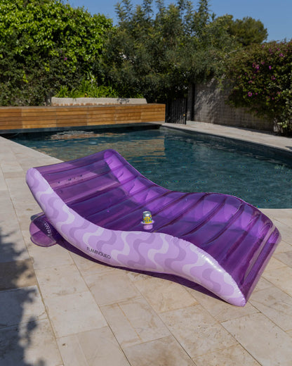 Flotador tumbona morada