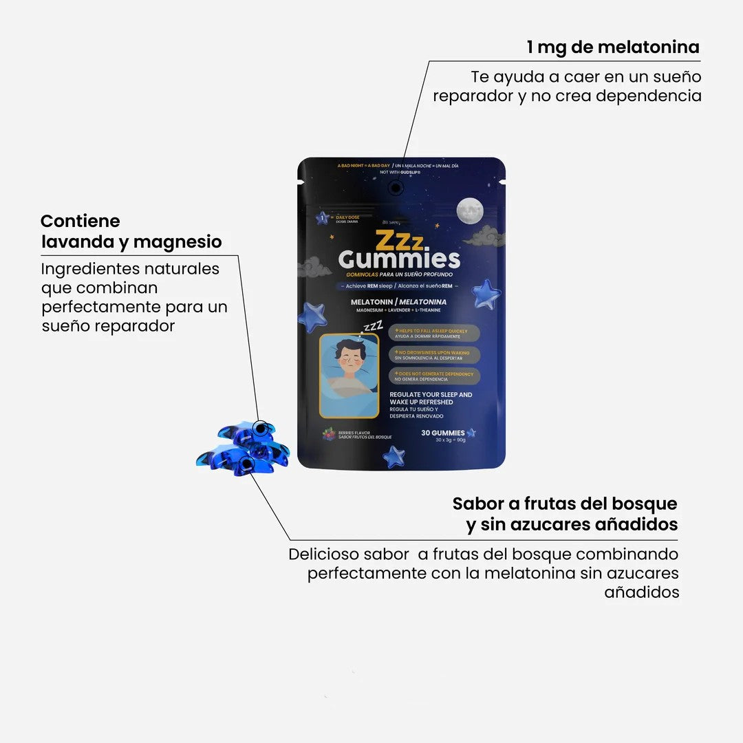 Gominolas de Melatonina para Dormir Mejor