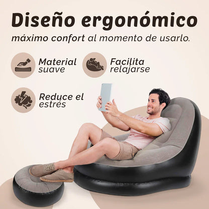 Sofá inflable portátil