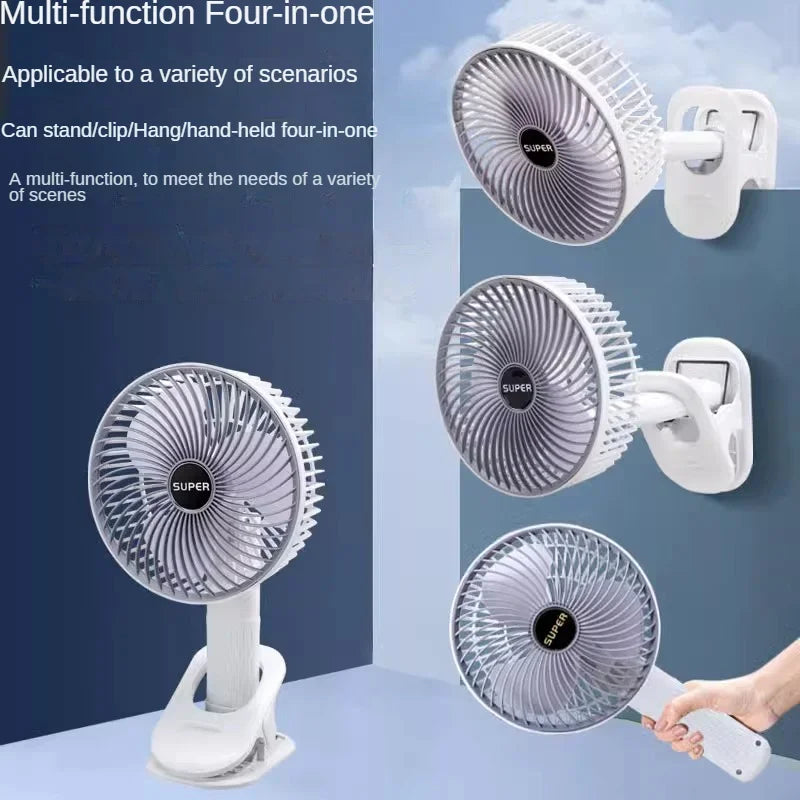 Ventilador portátil compacto recargable