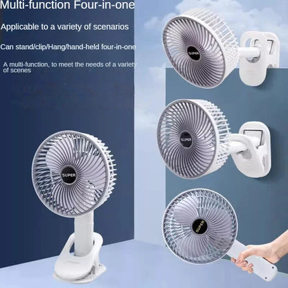 Ventilador portátil compacto recargable
