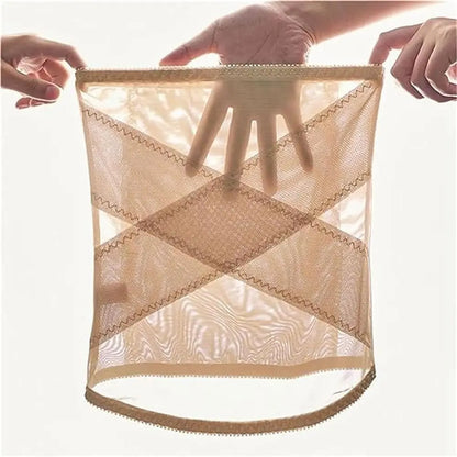 Cinturón de malla transpirable, elástica y adelgazante