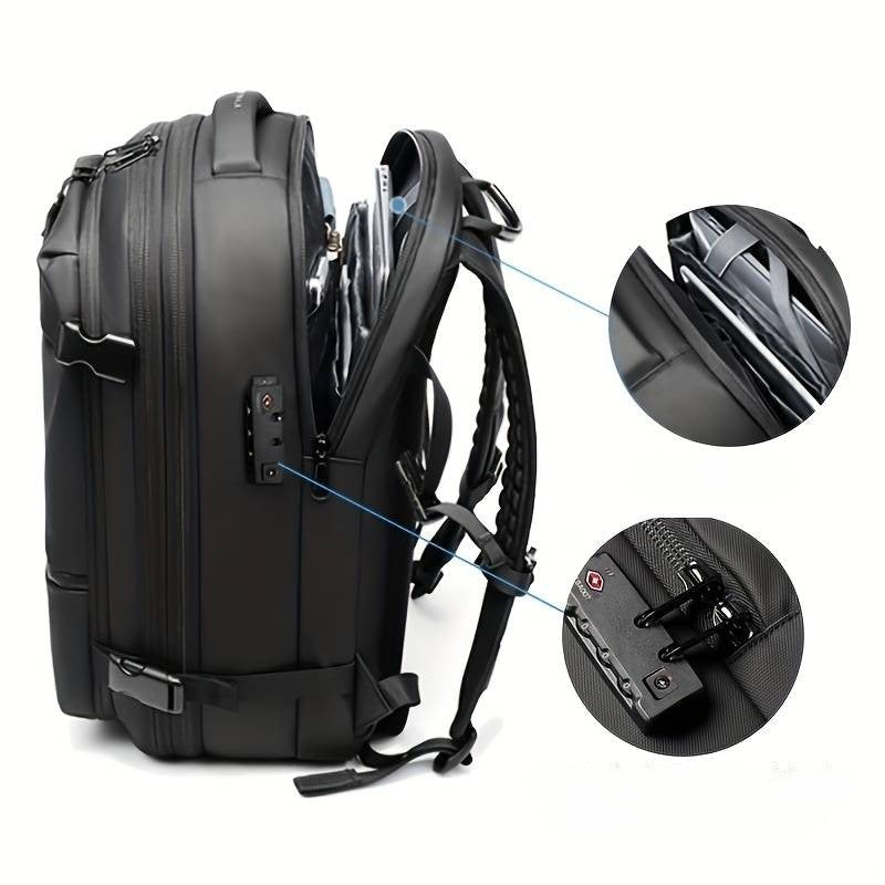 Mochila Expansible con Seguridad Antirrobo