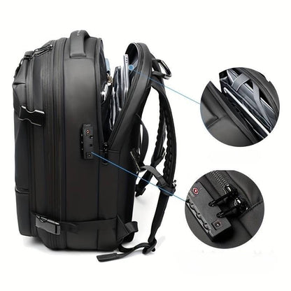 Mochila Expansible con Seguridad Antirrobo