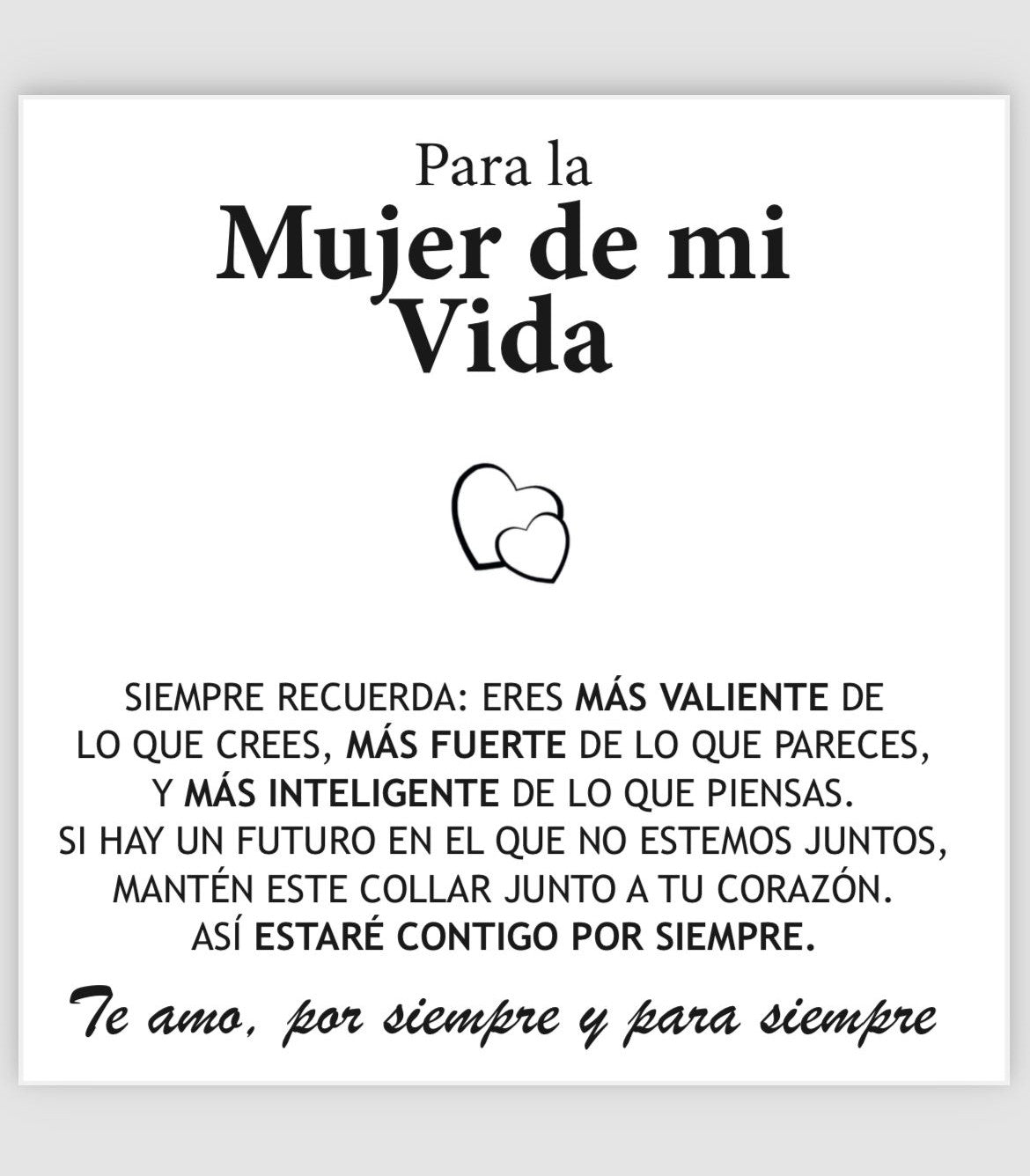 Collar Amor-Eterno™ (con carta especial)