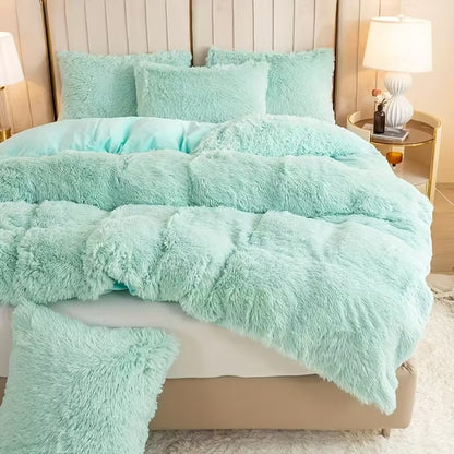 Set de Cama de Cabello Largo: Edredón y 2 Fundas