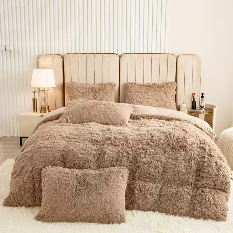 Set de Cama de Cabello Largo: Edredón y 2 Fundas