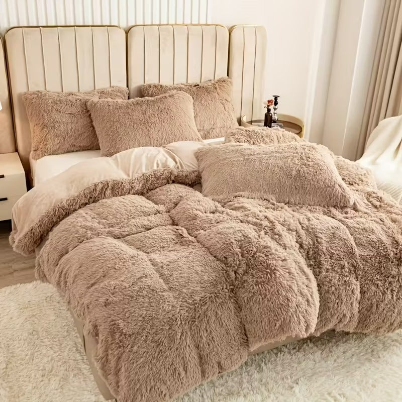 Set de Cama de Cabello Largo: Edredón y 2 Fundas