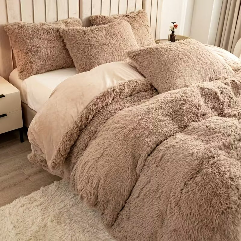 Set de Cama de Cabello Largo: Edredón y 2 Fundas