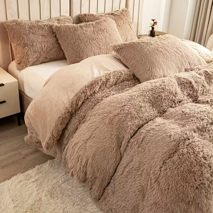 Set de Cama de Cabello Largo: Edredón y 2 Fundas