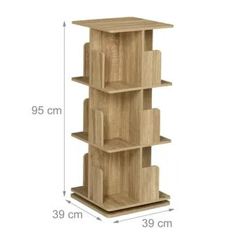Estantería Giratoria 360° de 3 Niveles