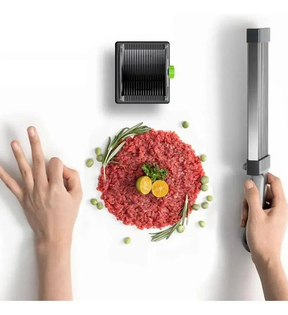 Rebanador de Carne Manual con Cuchilla de Acero Inoxidable