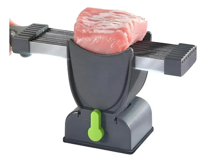 Rebanador de Carne Manual con Cuchilla de Acero Inoxidable
