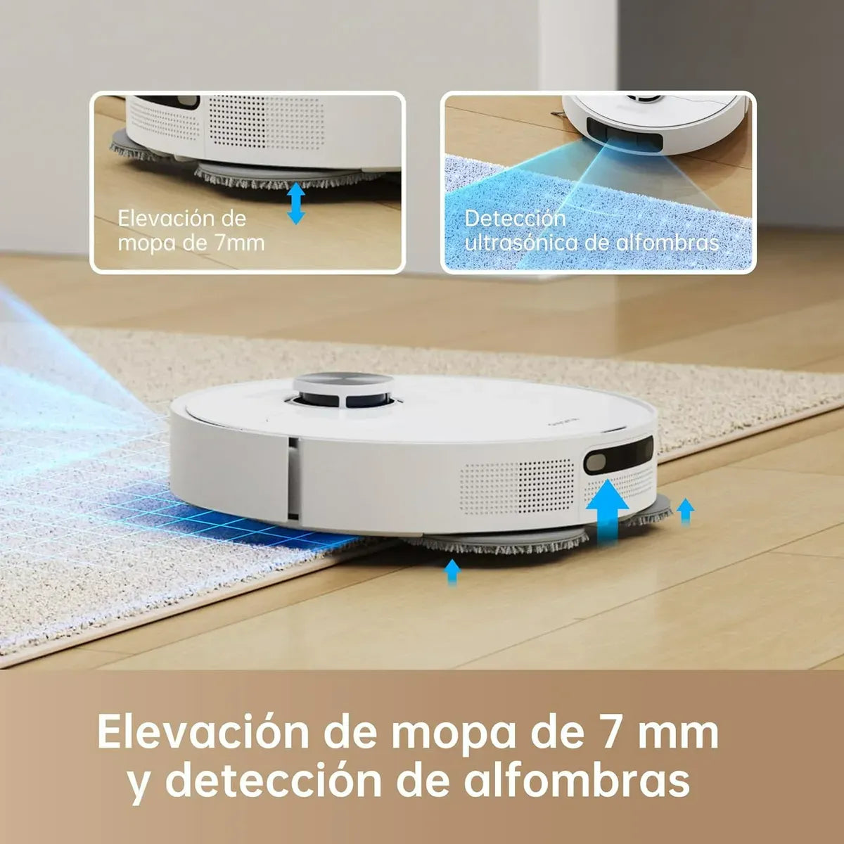 Robot Aspirador con Fregado Inteligente y Base de Autolimpieza