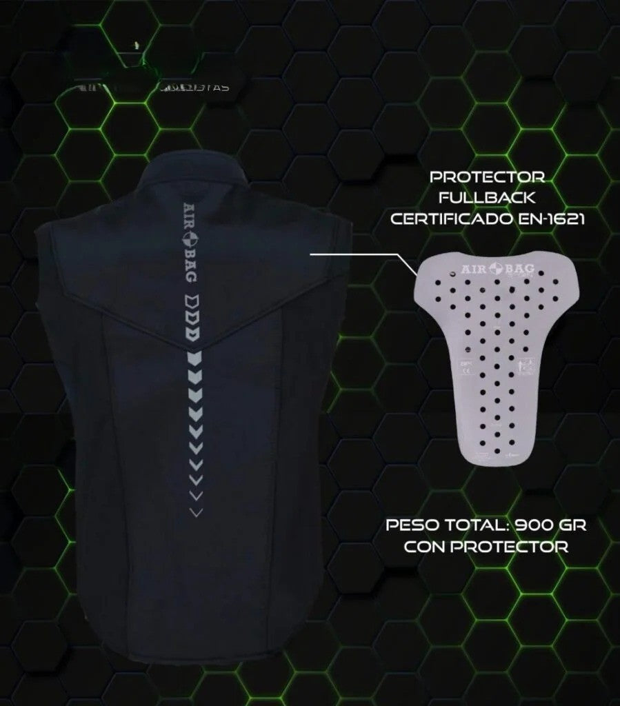 Chaleco de Protección para Motociclistas con Tecnología Triflex y Airbag