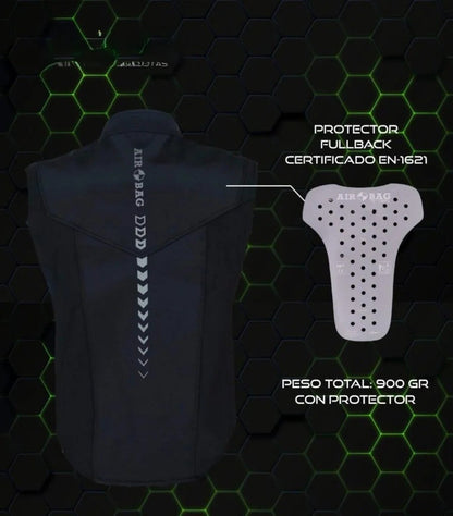 Chaleco de Protección para Motociclistas con Tecnología Triflex y Airbag