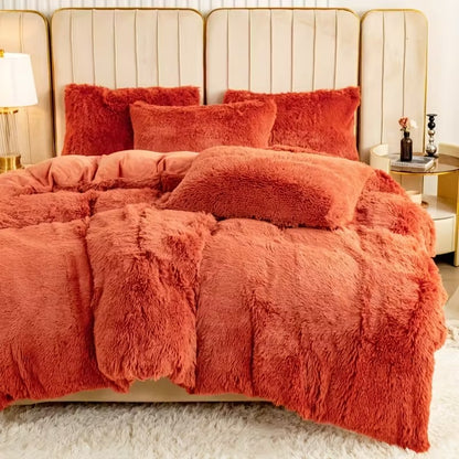 Set de Cama de Cabello Largo: Edredón y 2 Fundas