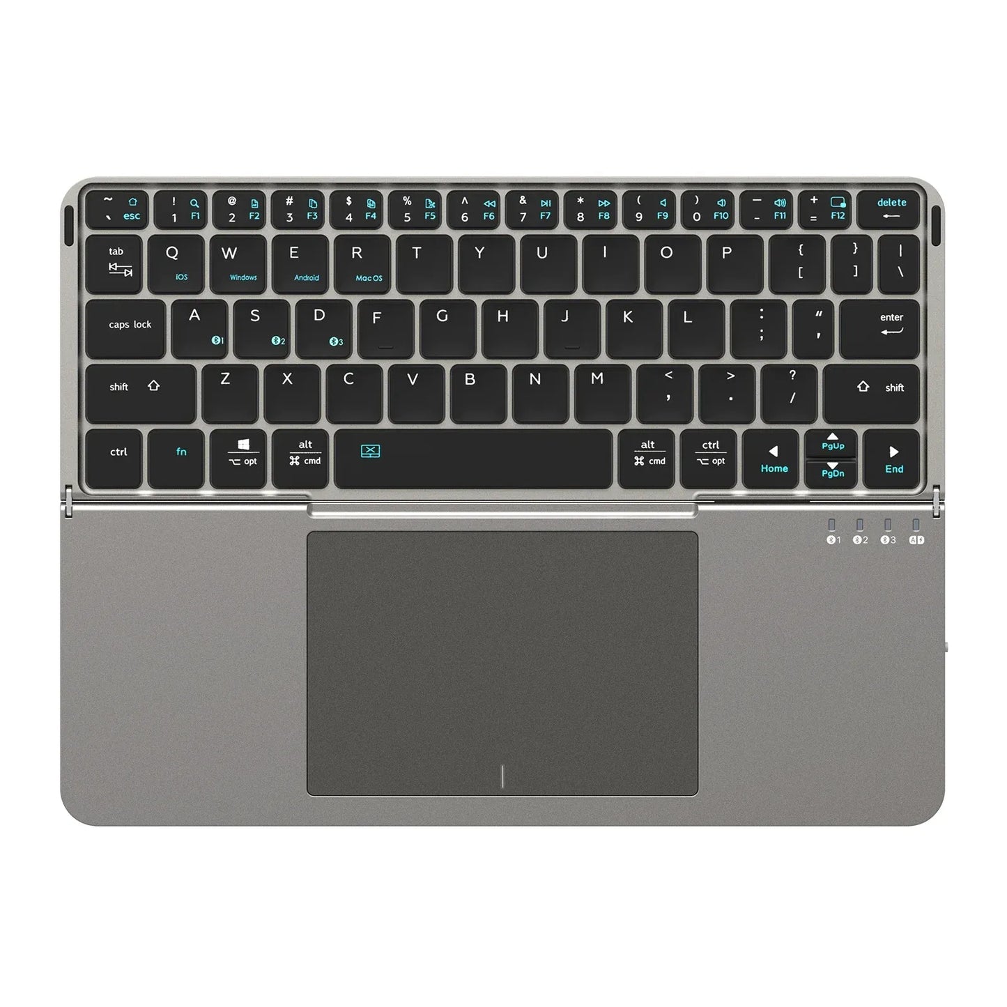 Teclado Inalámbrico Plegable con Touchpad Integrado
