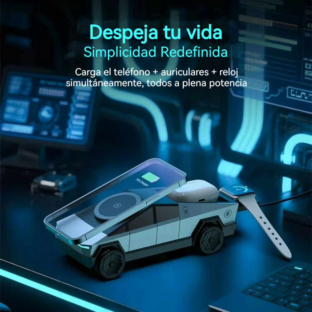  CyberDock™ – Estación de Carga Inalámbrica 3 en 1