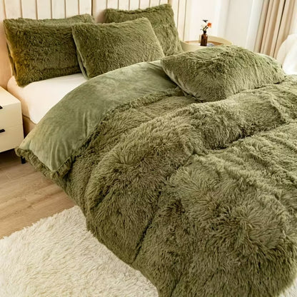 Set de Cama de Cabello Largo: Edredón y 2 Fundas