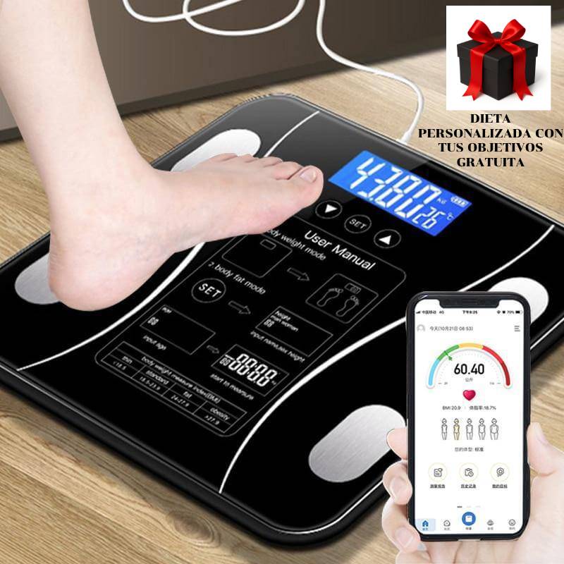 Bascula inalámbrica inteligente de composición corporal